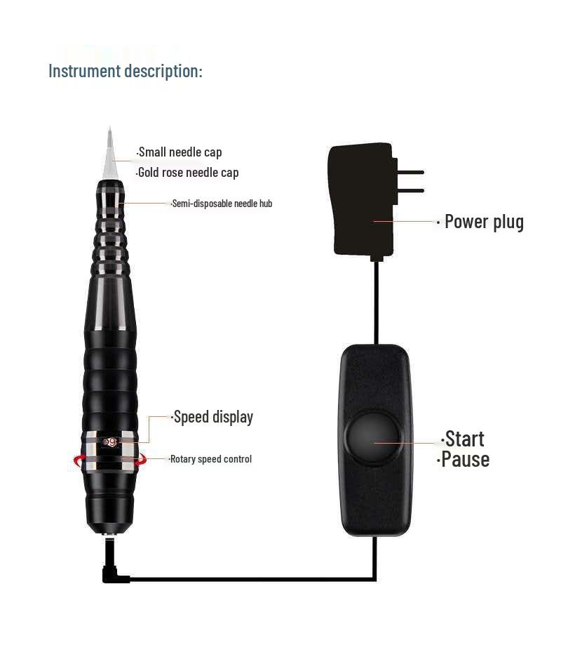 

Машинка для микроблейдинга и татуажа Master Chen Siyu Gourd для бровей, подводки для глаз и губ