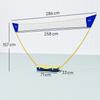2.8m Portable Folding Badminton Net Set with 4 Badminton Rackets