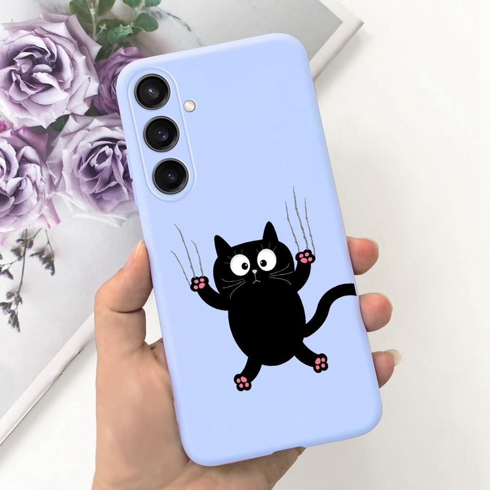 For Huawei Samsung Galaxy M15 F15 Back Cover Soft Matte Liquid Silicone Funda Samsung F15 Coque Astronaut Dinosaur Housing