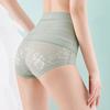 Wave Stripe Postpartum Body Shaper Lace Flower Tummy Control Underwear Butt Lifter Briefs  Women