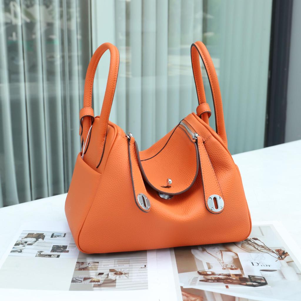 2025 Vielseitige Sommer-Arzttasche aus Lindy-Rindsleder: Damen-Schulterhandtasche aus echtem Leder