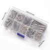 Guitar Screws Assortment Box Kits for Electric Guitar Tuner, Switch, Neck Plate, with Springs, 9 Types, Total 173 Pieces
