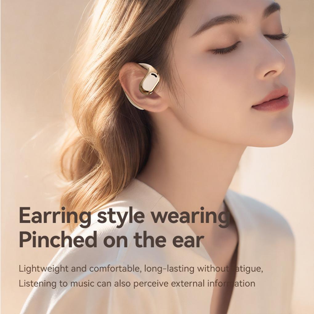 AI Intelligent Translation M76 Wireless Bluetooth Headset Noise Reduction Hanging Ear Running Ows Headset Universal For Travel