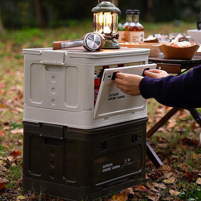 Compact Foldable Storage Box for Car, Camping, and Trunk Use