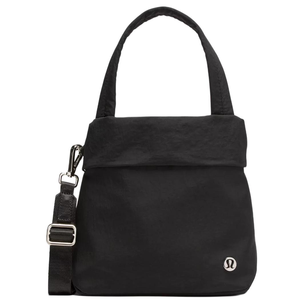 

Lululemon On My Level 5L Classic Logo Nylon Shoulder Tote Bag Small Women bags Black LW9FNDS-0001 Black