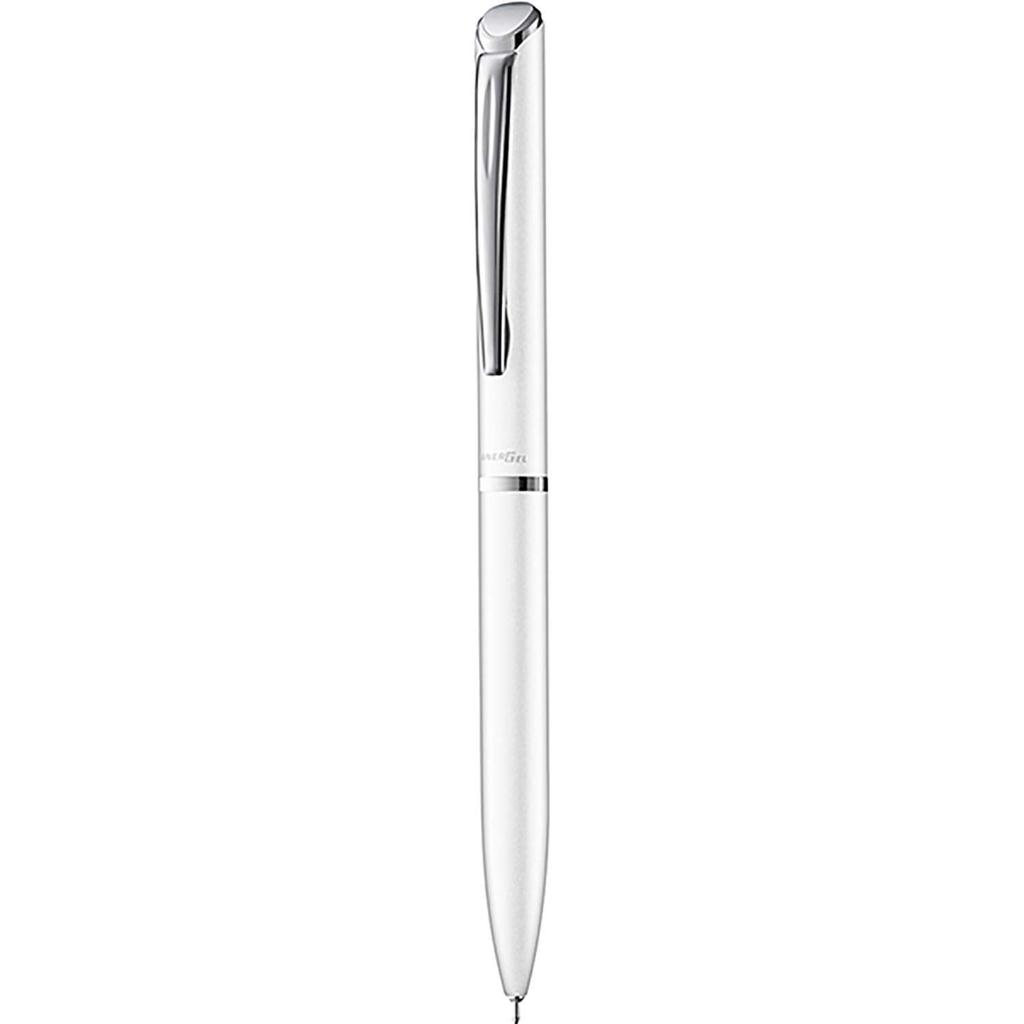 Pentel EnerGel Philography Gel Ink Ballpoint Pen Set with Notebook (White) (BLN2005WG3)