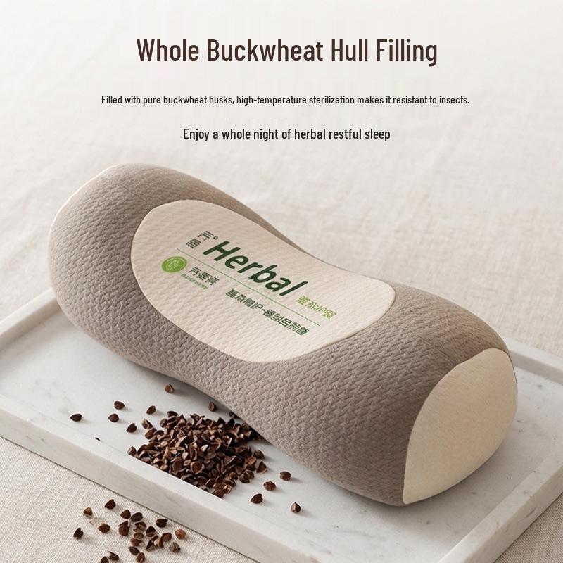 Breathable 3D Buckwheat Neck Support Pillow - Washable and Durable for Home Use