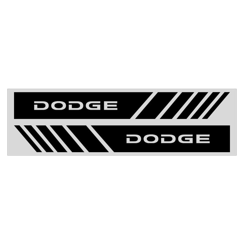 

2PCS Car Rear View Mirror Side Stripe Badge 3D Sticker Car Styling for Dodge Journey Caliber Challenger Charger Ram 1500 Stratus Dart Dakota Durango чёрный