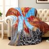 Chicken Print Throw Blanket Quirky Farm Animal Cozy Sofa Bed Camping Office Travel Blanket Gift Machine Washable