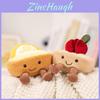 Short Plush Cheese Dessert Plush Doll For Children And Fans