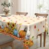 Autumn Pastoral Table Cloth, Pumpkin Sunflower Print, Waterproof, Oil-Proof And Anti-Scalding, Household Table Decorative Cloth