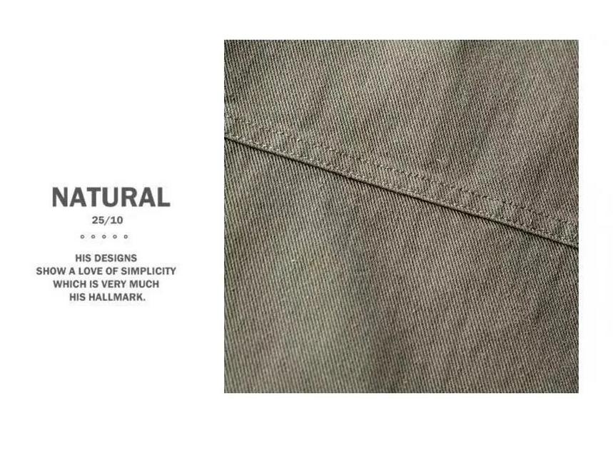 Men's Cross-Border 2025 Workwear: Loose Long-Sleeve Cardigan Shirt for Spring & Autumn