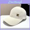 Classic Cotton Baseball Cap With Embroidered Letters For Casual Wear