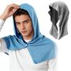 Chewes Kwen Cooling Cooling Hooded Cools Skin Temperature UV Heat Sunburn Outdoor School Sports Club Blue Gray of Towel, Towel, -15℃, Quick-Drying,