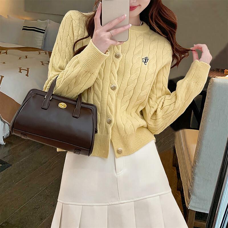 

TonLion Women s Cable Knit Embroidered Cardigan S