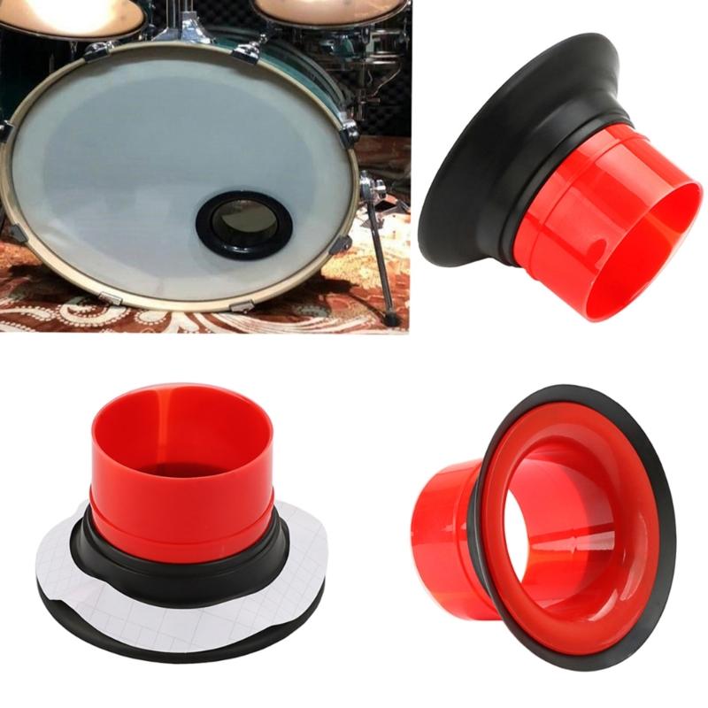 Bass Drum Enhancer Loudspeaker Drum Amplifier with Port Hole Protector Drum Kick Loudspeaker Drum Accessory Easy to Use