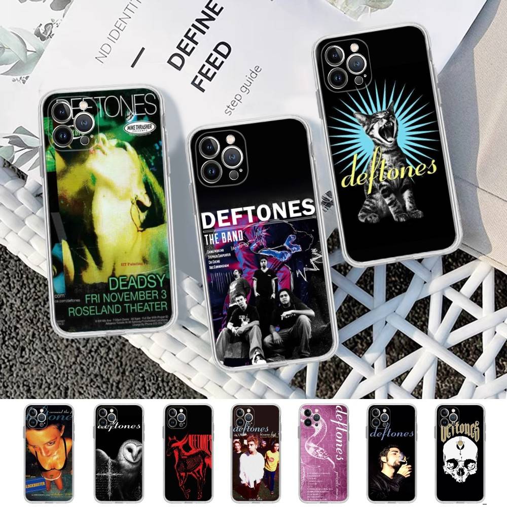 Alternative Metal Band Deftones Phone Case For IPhone 11 13 16 12 17 14 15 Pro Max Plus Soft Clear Back Cover Coque