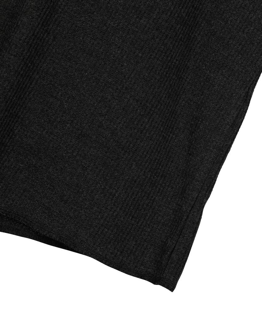 SUNDAY FRUIT MARKET Sunday Mini Waffle Ls Tee Charcoal