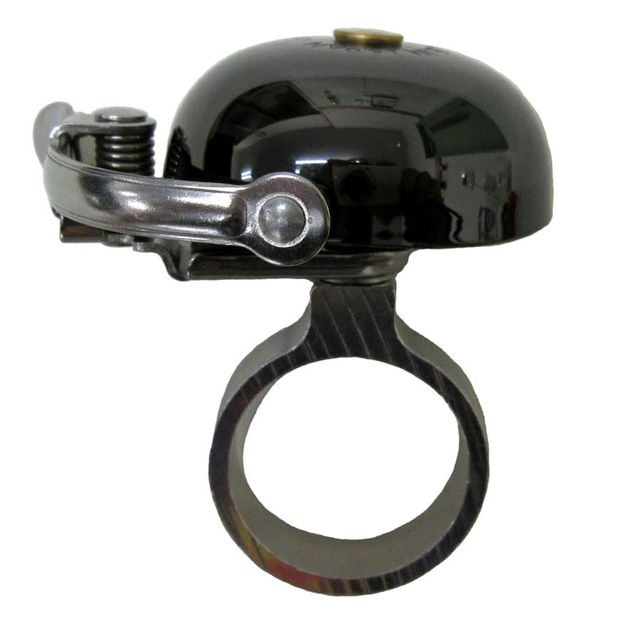 Ogi Kogyo Bicycle Bell Hibiki Bell OH-2300H-B Ring Type Brass Neo Black for 25.4/28.6mm Handlebar Made in Japan