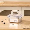 Portable Stainless Steel Square Food Container with Lid