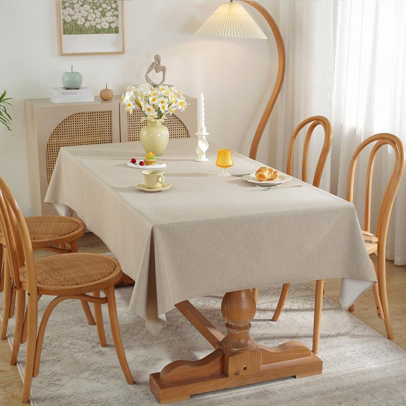 White Rectangular  Tablecloths Washablecoffee Table Living Room Table Decoration And Accessoriestable Covers