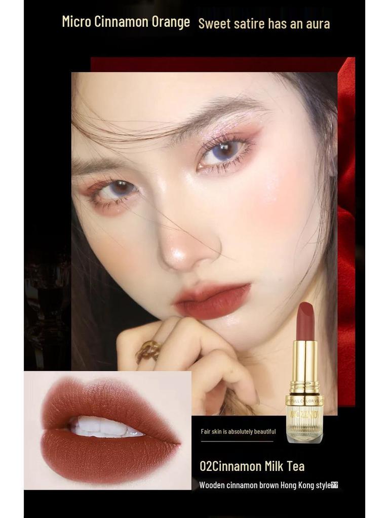 Marco Andy Velvet Essence Long-lasting True Red Waterproof Lipstick - Enhances Complexion, Non-stick
