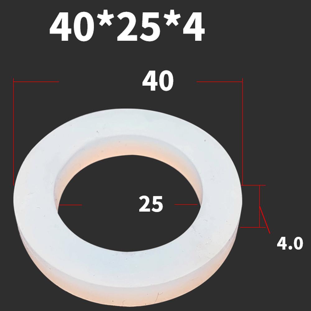 DN15/20/25/32/40-100 Food Grade Sanitary VMQ Slicone Rubber Flat Washer Seal Gasket For Cam Lock Groove Fitting
