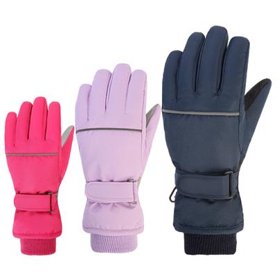Winter Children's Skiing Gloves Snowboard Snow Children Glove for Boys Girl Waterproof Thicken Mittens Keep Finger Warm