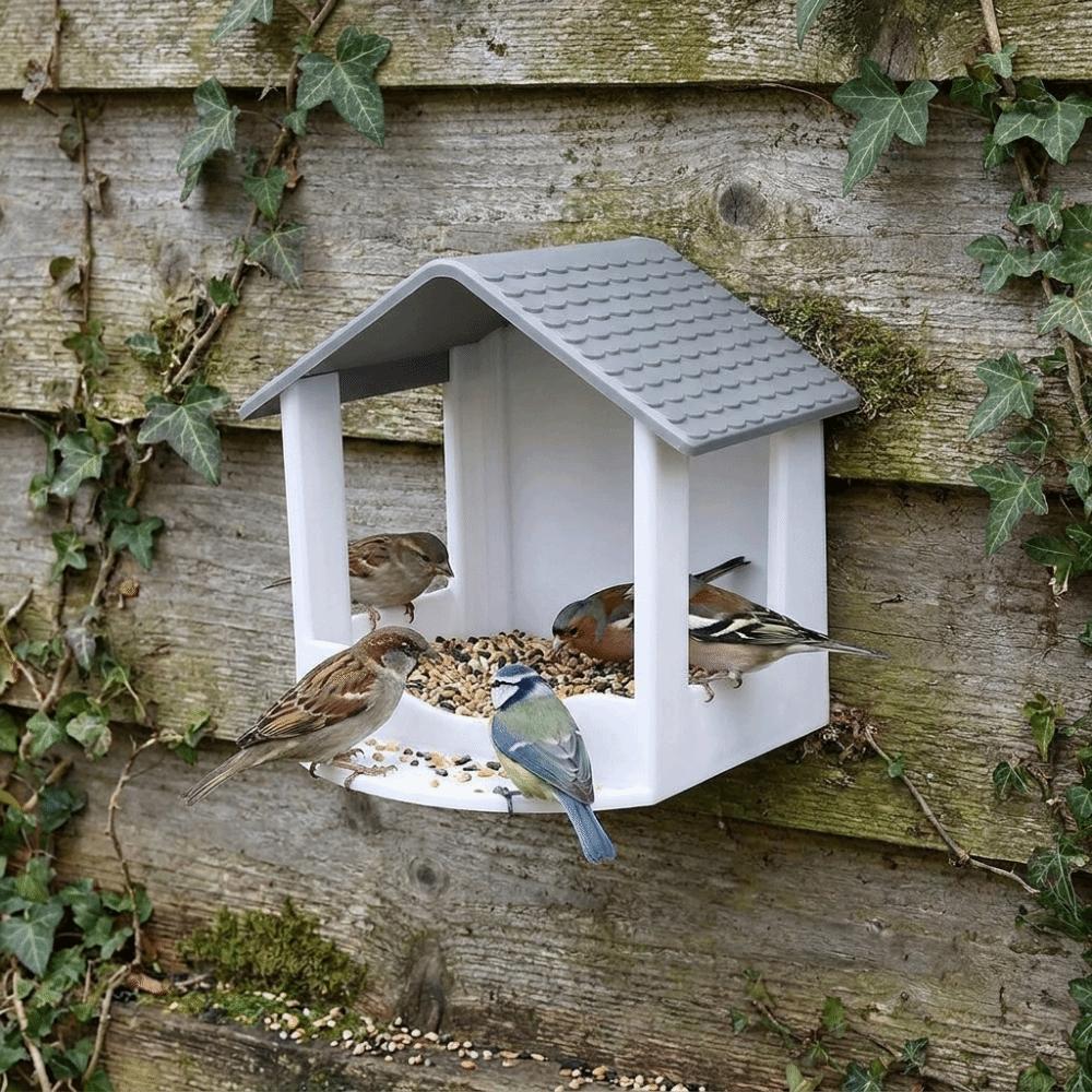 Rainproof Wall Hanging Bird Feeder Waterproof Bird Food Container Wild Bird Feeder  Window