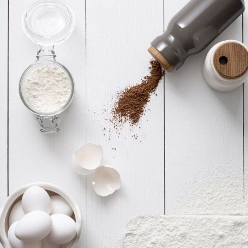 TACKAON Ceramic Seasoning Container (L) Ivory