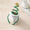 Santa's Hat Christmas Tree Hair Hoop Spring Children Headwear  Xmas Hair Accessories