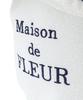 Maison de Fleur gefütterter Jacquard-Kordelzugbeutel mit Band, Weiß, Größe F, 08000481700