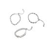 Contemporary Korean Style Adjustable Silver Ring Designed For Women With Fashionable Details