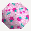 1pc Strawberry Cherry Floral Pattern Umbrella with Plastic Handle,Compact & Stylish,Cartoon Pattern,Outdoor UmbrellaPT352