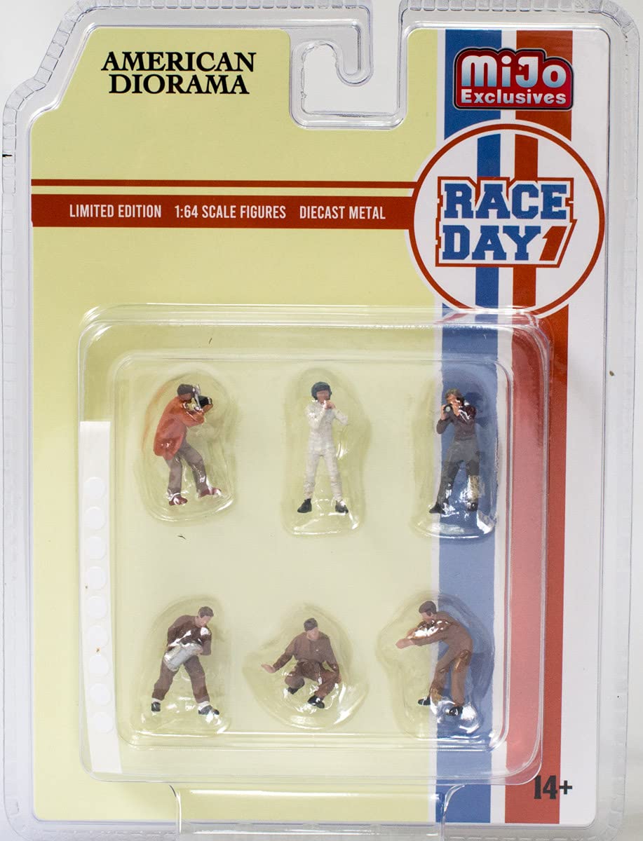 

Фигурки American Diorama День гонок MiJo Exclusive 1/64 1, [Б/у]