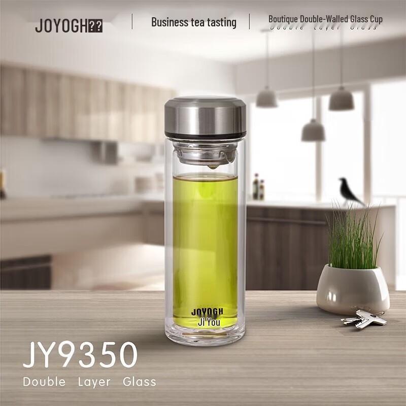 

JOYOGH Double-Layer Borosilicate Glass Tea Cup