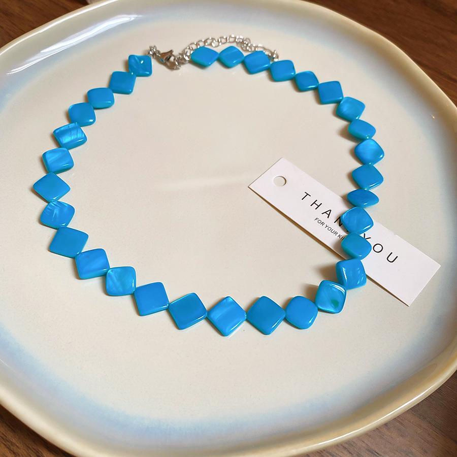 Ethnic Style Irregular Beaded Crystal Beaded Necklace Women's Clavicle Chain Holiday Style Necklace