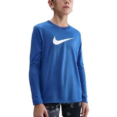 Legend Dri-FIT Round Neck Soft Long Sleeve T-Shirt Kids Tops FZ5192-481