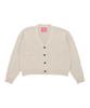 Comoninoz V-Neck Basic Knit Cardigan [Ivory]