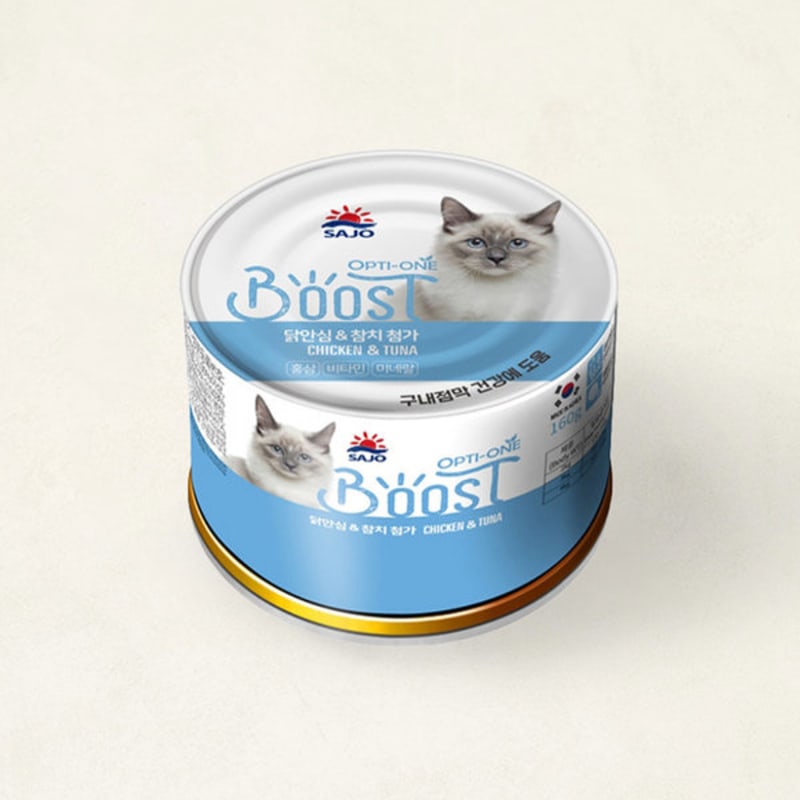 

[Pet] Sajo Opti1 Boost Cat 160 G Chicken Tenderloin And Tuna