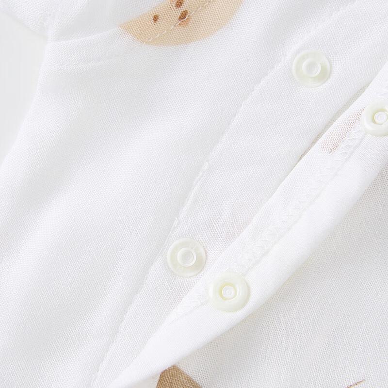 TONGTAI Baby Short Sleeve Gauze Bodysuit