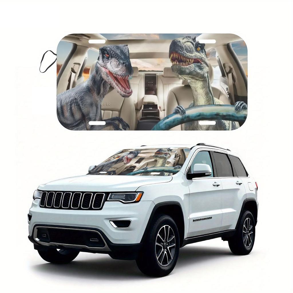 1Pcs Sunflower Heart Pattern Windshield Sunshade UV Rays Heat Blocker Keeps Vehicle Cool Unique Design Fit Sedans SUVs Trucks