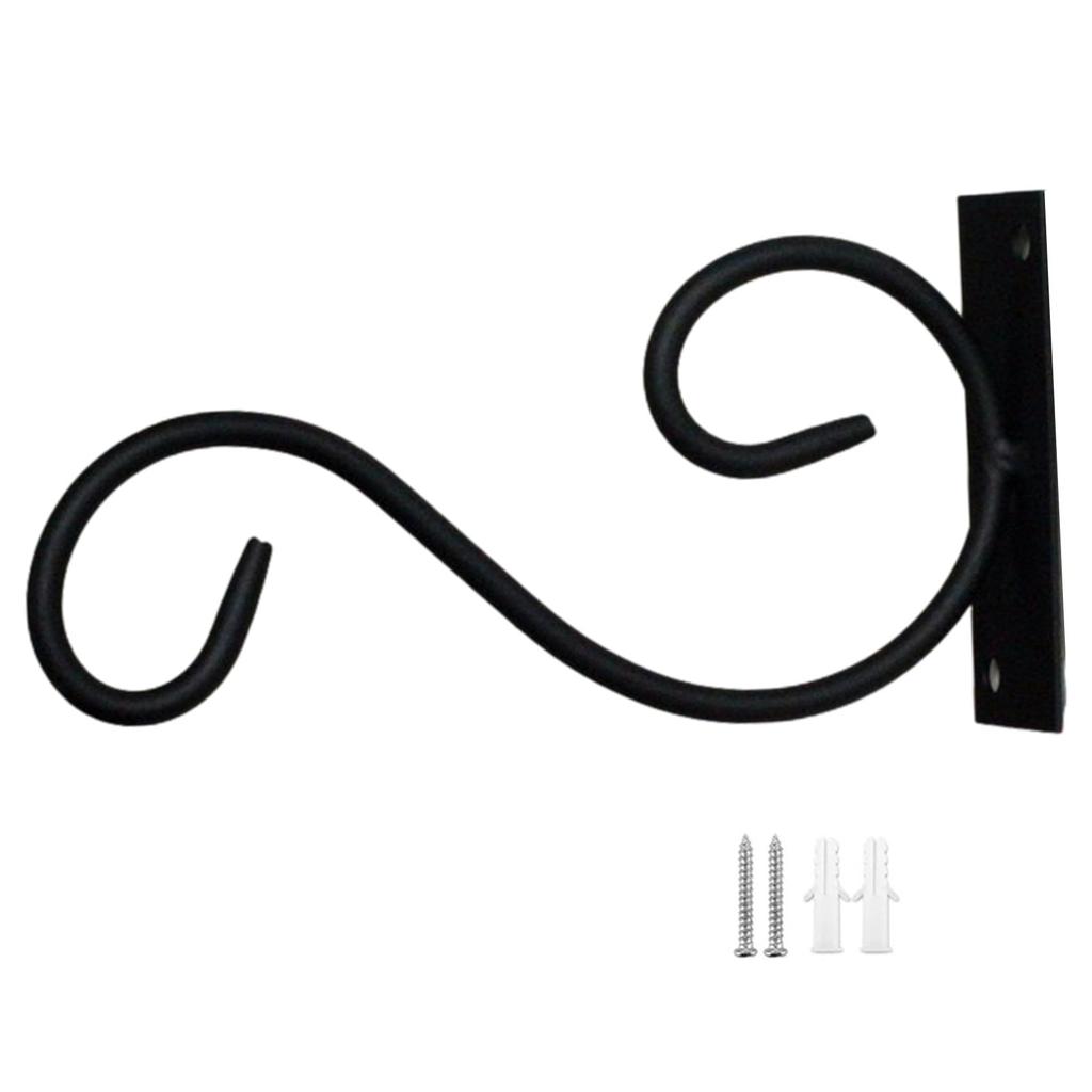 NOELAMOUR Hanging Bracket Hanging Hook Iron Planter Planter Hook Indoor Outdoor Iron Hook Potted Plant