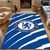 Chelsea FC Logo on Blue Background Patterned carpet, non slip mat suitable for living room and bedroom sofas