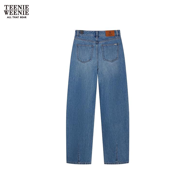 Teenie Weenie Women's Bear Letter Denim Pants