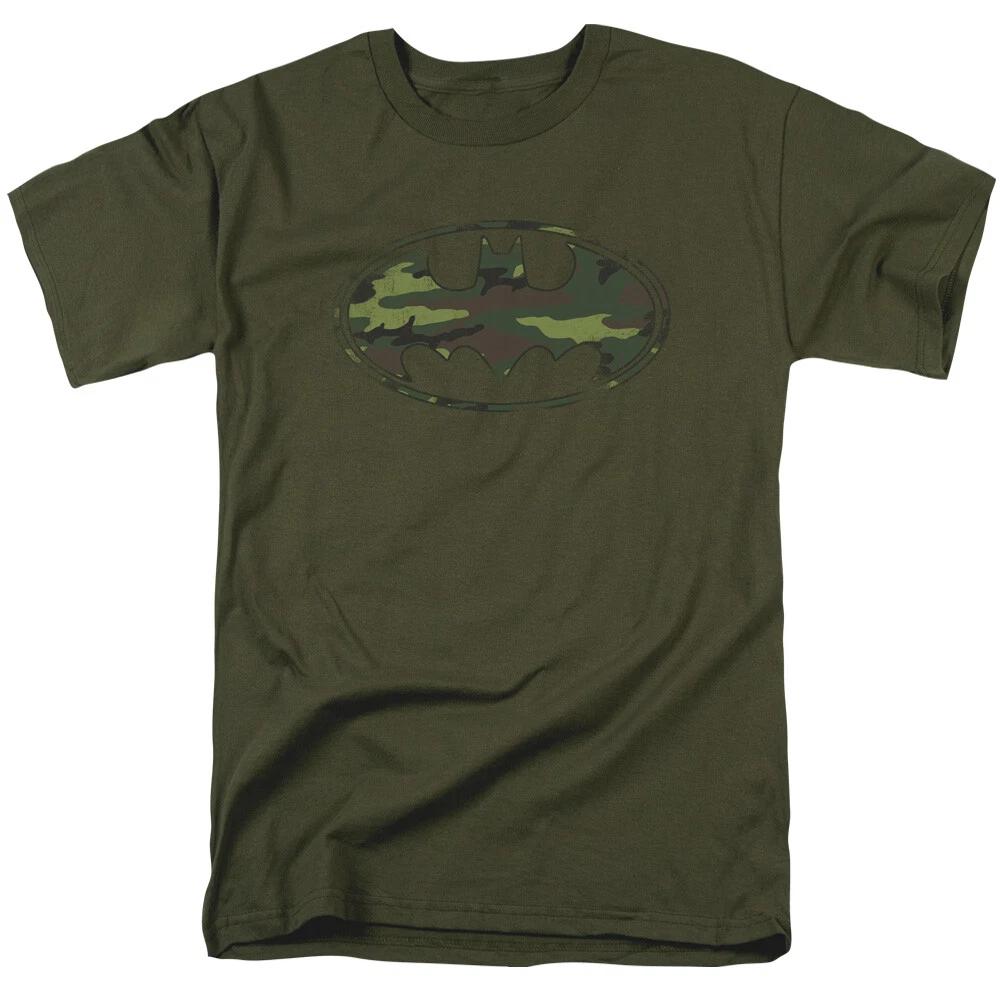 Batman  Distressed Camo Shield  T-Shirt 4XL