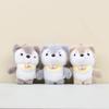 Lovely Khaki Shiba Inu Plush Doll Keychain Charming Dog Accessory For Everyday Use
