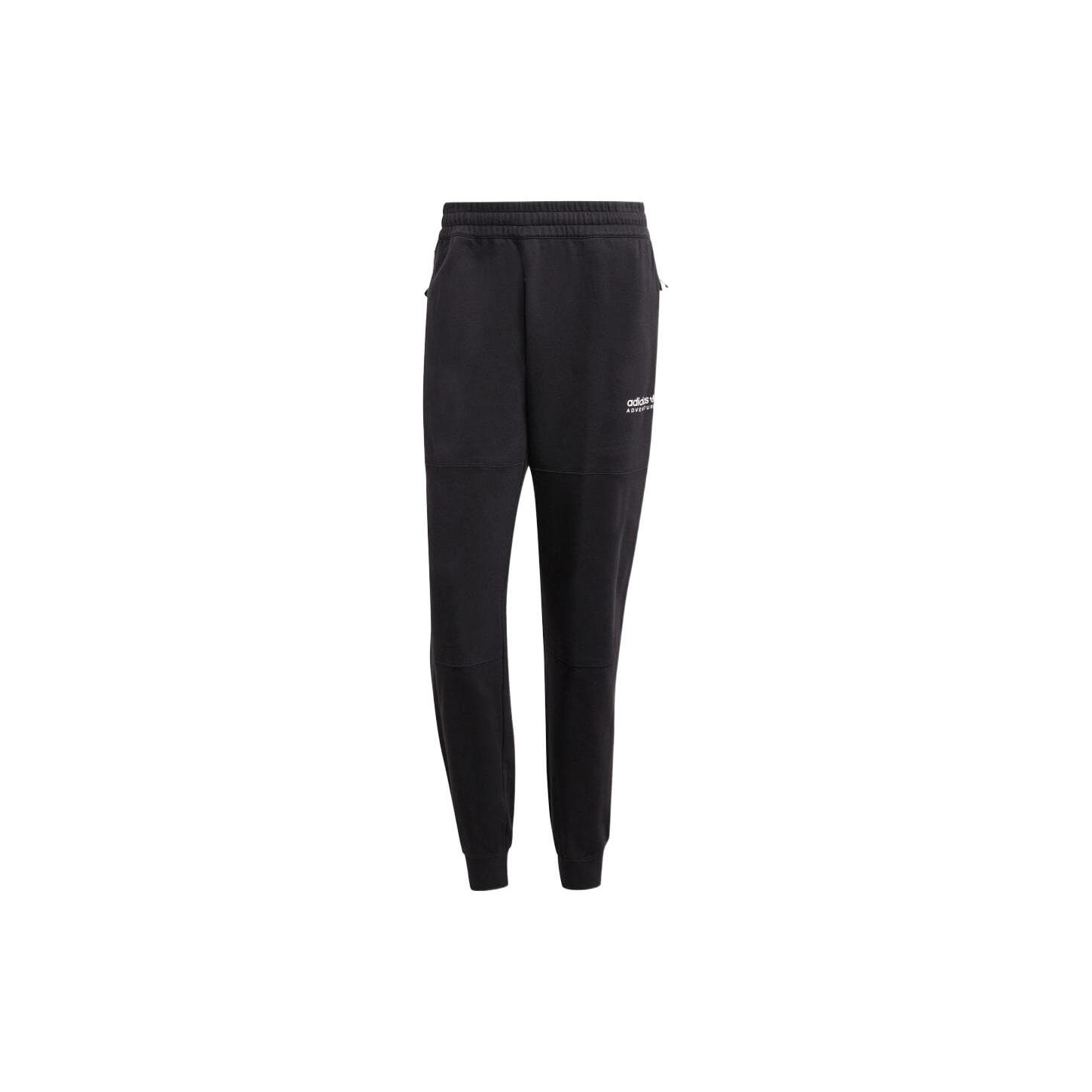 Мужские вязаные спортивные штаны Adidas Originals Черные с умеренной манжетой IC5362 S