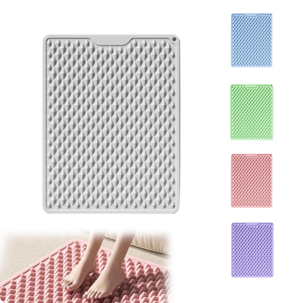 Silicone Rubber Foot Reflexology Acupressure Pressure Relief Foot Massager Ergonomic Silicone Foot Reflexology Fatigue Durable [Shysay] Mat, Board,
