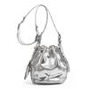 New Versatile Drawstring Women's Bag Fashion Bucket Bag Rivet Motorcycle Bag High-end Casual Commuter Shoulder Crossbody Bag
